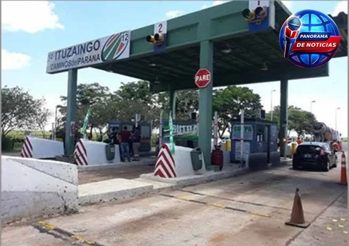 YA RIGE EL AUMENTO DE PEAJES Y EL DE ITUZAINGÓ LLEGÓ A $1500