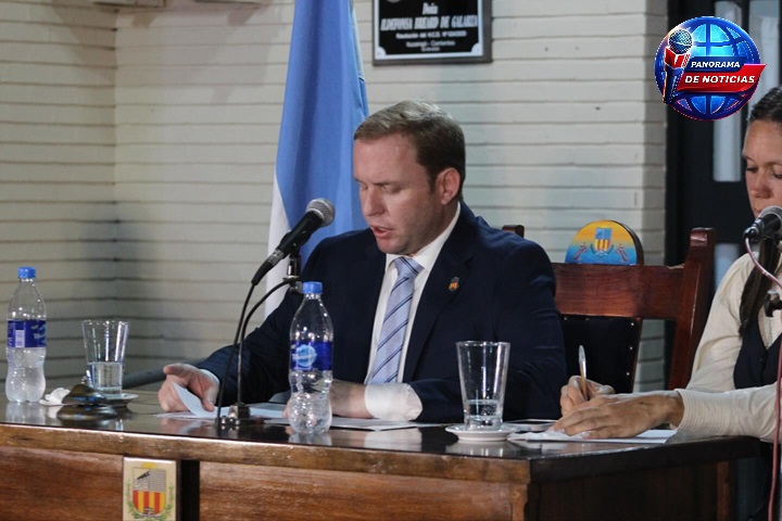 EMILIO NICOLAS BRINDÓ SU PRIMER MENSAJE COMO INTENDENTE DE ITUZAINGÓ