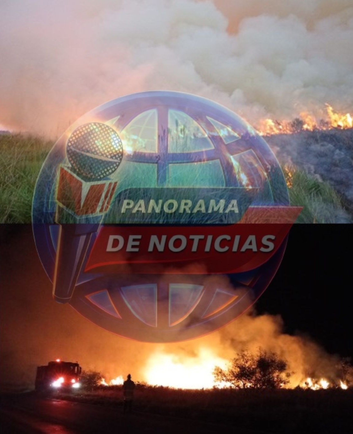 VARIOS EQUIPOS TRABAJARON MAS DE 7 HORAS PARA ZOFOCAR IMPORTANTE INCENDIO DE PASTIZAL